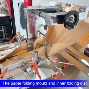 Machine automatique <span class=keywords><strong>de</strong></span> fabrication <span class=keywords><strong>de</strong></span> sacs en papier kraft recyclé pour sandwichs, pain, croissants, emballages alimentaires, machine <span class=keywords><strong>de</strong></span> fabrication <span class=keywords><strong>de</strong></span> sacs en papier à fond en V <span class=keywords><strong>de</strong></span> petite taille - Product Image 3