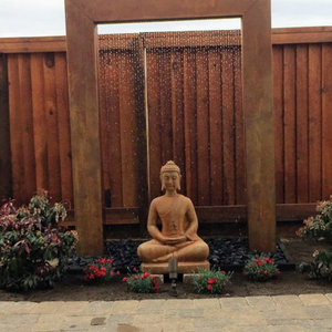 Escultura de Acero Corten para Jardín con Cascada Decorativa para Exteriores, Superventas - Product Image 5