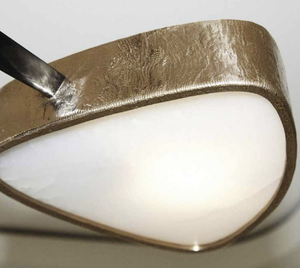 Su misura moderna pietra di alabastro spagnolo naturale <span class=keywords><strong>ragno</strong></span> sei braccia oro lamina lampada pendente Villa soggiorno Hotel ristorante lampadario - Product Image 6