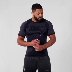 T-shirt Homme YOUNGLA Style Américain Nouvelle Collection Été Coupe Slim, Sport, Fitness, <span class=keywords><strong>Course</strong></span> à <span class=keywords><strong>Pied</strong></span>, Entraînement, Séchage Rapide Manches Courtes - Product Image 2