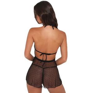 Luxuriöses Spitzen-Set mit Wimpernspitzenmuster für Damen, sexy transparente Unterwäsche, <span class=keywords><strong>3</strong></span>-teilig - Product Image 5