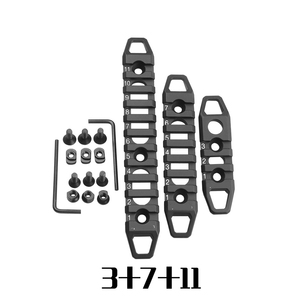 แถบยึดโลหะผสม 3 ช่อง 7 ช่อง 11 ช่อง อุปกรณ์เสริมสำหรับการล่าสัตว์และการยิงปืน สีดำ น้ำหนักเบา ทนทาน ใช้งานกลางแจ้ง - Product Image 1