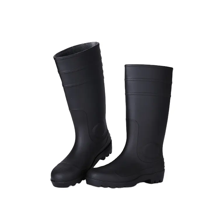 Kualitas Tinggi Berbagai Warna untuk Memilih Kepala Baja PVC Safety Boots Steel Bottom Sepatu Bot Hujan Anti statis Sepatu Keselamatan Kerja