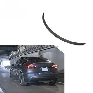 2019-Aileron arrière en fibre de carbone sec noir pour <span class=keywords><strong>Tesla</strong></span> <span class=keywords><strong>Model</strong></span> <span class=keywords><strong>Y</strong></span> - Product Image 1