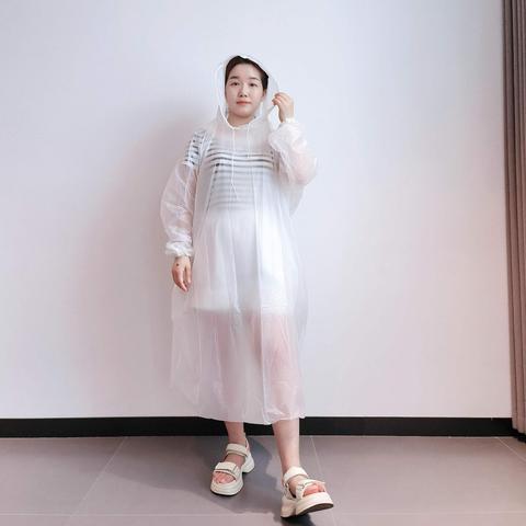 EN13432 Waterproof Bio-Degradable PLA Plastic for Poncho Disposable Promotional Compost Raincoat for Girls for Hiking