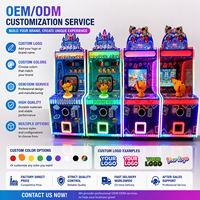 Machine de jeu de tir à monnayeur, thème Shooting Star, avec éclairage LED néon, interactive, pour enfants, machine de jeu d'arcade