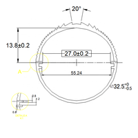Diffuseur de lumière LED pour PC européen, profilé extrudé en polycarbonate linéaire, écologique, sur mesure, direct usine