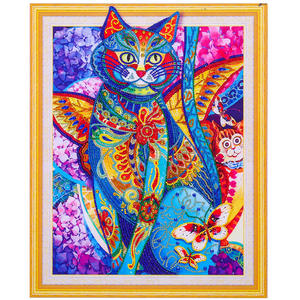 Peinture Diamant 5D DIY Personnalisée, Nouvelle Idée de Produit en Gros, Peinture Diamant Animale Chat Spéciale - Product Image 5