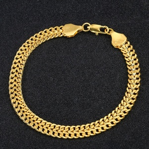 <span class=keywords><strong>Bracelet</strong></span> à chaîne pour hommes, style hip hop, plaqué <span class=keywords><strong>or</strong></span> <span class=keywords><strong>18</strong></span> K, vente en gros d'usine, 2022 - Product Image 2