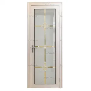 Instijd Economische Prijs Moderne Buitendeuren Uitstekend Schilderen Glasvezel Voorglas Openslaande Toegangsdeur Voor Huis