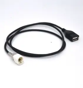 Trang bị thêm fakra HSD USB LVDS 1m cable Adaptor đối với Mercedes BMW Audi VW 315 510