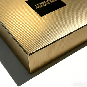 Duftbox Gold Luxus-Parfümverpackung mit EVA-Einlage Band Maßgefertigtes 3-teiliges Set für 50ml Leere OEM Starre Box Fabrik - Product Image 3