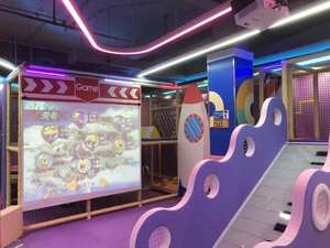 Équipement de terrain de jeu intérieur tout-en-un, jeux interactifs avec mur à balles, projection numérique, pour enfants de 3 à 12 ans, en métal - Product Image 2