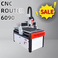 Chine Mini CNC routeur 6090 petite fraiseuse 1.5kw routeur Cnc Aluminio vis à billes bois acrylique pierre métal aluminium