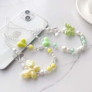 Fashion New Designer Lovely Acrylic Pattern Beading <b>Phone</b> <b>Chains</b> for Girls Lady Mobile <b>Phone</b> Lanyard - Product Image 4