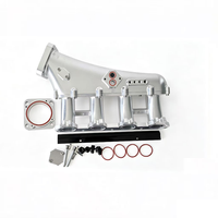 Pour Volvo 740 940 B234 B234F 16V : Collecteur d'admission en aluminium CNC haute performance avec bride de boîtier de papillon de 82 mm et kit rail de carburant