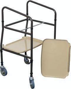 Shelf <strong>Mobility</strong> <strong>Trolley</strong> Height Adjustable <strong>Trolley</strong>, Walking Aid with Wheels <strong>Mobility</strong> Walker for Elderly Walking Frame for Storage - Product Image 4
