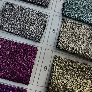 Stock de fábrica de alta gama A2196 vestido de mujer tela desordenada vidrio dorado tocado bolsas liso teñido trama accesorios para boda - Product Image 4