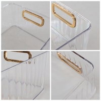 Bacs de rangement empilables transparents DOOSO pour garde-manger, paniers cubes en plastique, organiseurs de rangement