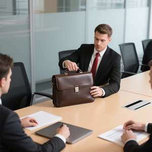 Bolsa <span class=keywords><strong>de</strong></span> ordenador portátil <span class=keywords><strong>de</strong></span> gran capacidad <span class=keywords><strong>de</strong></span> piel <span class=keywords><strong>de</strong></span> vaca retro <span class=keywords><strong>de</strong></span> fabricante Premium personalizada <span class=keywords><strong>de</strong></span> 15 pulgadas para documentos <span class=keywords><strong>de</strong></span> <span class=keywords><strong>abogados</strong></span> comerciales - Product Image 3