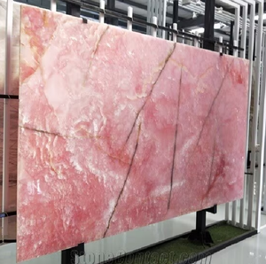 BOTON STONE Pierre Naturelle Violet Blanc Rose Onyx Dalle de Marbre pour Carreaux Muraux Sol en Marbre Alternatif d'Inde - Product Image 1