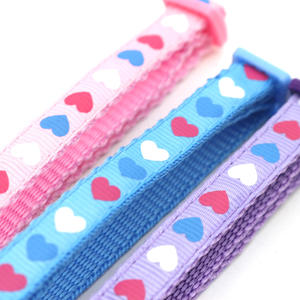 Venta directa del fabricante Elizabeth Luxury Anti-Hanging Pet Cat Collar Poliéster Cintas decorativas Impresión DE SEGURIDAD Perros Collar de perro - Product Image 6