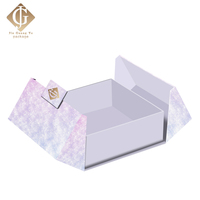 Logo personnalisé Couvercle et base Parfum de luxe Cosmétique Soins de la peau Boîte d'emballage cadeau en carton avec couvercle Emballage de boîte cadeau