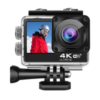Caméra sportive 4K 30FPS 60FPS WIFI HD anti-vibration IP68 étanche avec télécommande tactile double écran grand angle