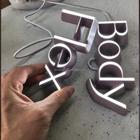 Mini-lettres en acrylique, lettres 3D éclairées par LED, signalétique de devanture, personnalisation de logo, étanches pour l'extérieur