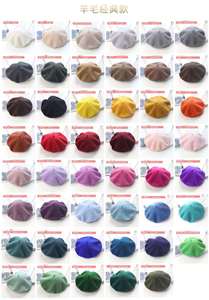 Boina OEM de fábrica al por mayor personalizada de la <span class=keywords><strong>mejor</strong></span> calidad, precio barato, 100% Lana, Color sólido, Otoño, cálido, boina lisa, sombrero <span class=keywords><strong>para</strong></span> mujer - Product Image 6