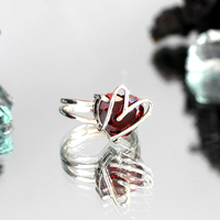 Pendentifs en forme de cœur pour la fabrication de bijoux, ensemble de 4 pièces de chaîne de collier en forme de cœur