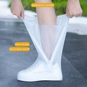 Long Waterproof <strong>Shoe</strong> Covers, Soft Foldable <strong>Shoe</strong> Cover, PVC Lightweight Anti-slip Waterproof <strong>Shoe</strong> Cover - Product Image 4