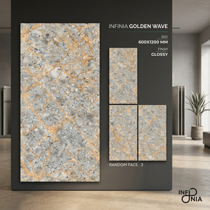 Engineered Quartz Stone Look Porcelain Tiles 600x1200mm Marble Surface Ceramic for Modern Floor Designs - Product Image 3