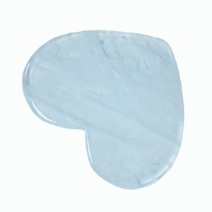 Tabla de gua sha de cuarzo transparente en forma de corazón, herramienta de belleza, herramienta gua sha - Product Image 6