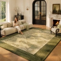 Cashmere-felling Carpet French Vintage Area Rug Anti-Fatigue Pet Friendly Rugs for Bedroom Living Room Light Luxury Anti-slip