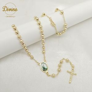 Divino Rosario Tricolor de San Judas y la Virgen María de Gran Venta, 6 mm de Ancho y 60 cm de Largo, Joyería de la Serie Recuerdo - Product Image 6