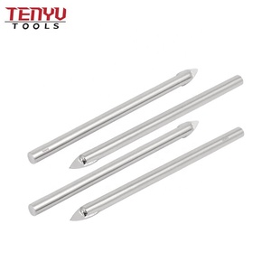 Mũi Khoan Thủy Tinh Mũi Khoan Chữ Thập Cacbua Cán Thẳng Thổi Cát Cho Gạch Thủy Tinh Sứ Khoan Nhanh - Product Image 4