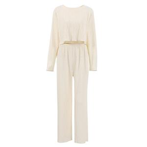 Ensemble pantalon court sexy ajouré pour femme, collection automne, style maison tendance - Product Image 5