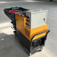 Pulvérisateur de mortier à ciment portable à poussée manuelle avec mobilité flexible pour les applications de construction de fermes et de maisons