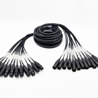 Câble audio professionnel multi-paires de haute qualité, 8 voies XLR mâle vers femelle, pour microphone, scène et enregistrement en studio