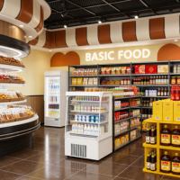 Rideau d'air vertical de haute qualité, hauteur 1,5 m, 5 unités ° C-10 ° Gamme de températures pour les supermarchés, les magasins de boissons et les marchés aux fruits et légumes