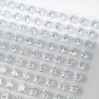 SICGEW D-Color 1ct Moissanite en vrac, taille brillant, traitée thermiquement, certifiée par un tiers, passe le testeur de diamant d'excellence