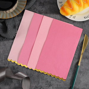 Cross-border hot stamping napkins, luxury face napkins, suitable for parties and upscale restaurants, disposable napkins, logo - Product Image 4