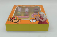 Ensemble de maquillage pour enfants mignon et amusant avec vernis à ongles liquide à base de plantes et palette de fards à paupières scintillants - Écologique et non toxique