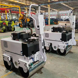 도로 롤러 일본 엔진 600kg 800kg 완전 유압식 진동 이중 휠 드럼 워크 비하인드 미니 도로 롤러 콤팩터 - Product Image 6