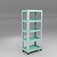 Chariot à outils en métal moderne à 3 niveaux, armoire de rangement, chariot pour atelier et supermarché, utilisation en cuisine, utilisation en salle de bain