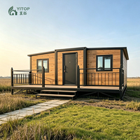 Maison préfabriquée moderne personnalisée en conteneur extensible de 20 pieds ou 40 pieds, maison préfabriquée en acier léger, 2, 4 ou 5 chambres, mini-maison ou maisonnette.