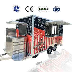 Remorque de voiture de nourriture de restaurant de rue bon marché avec panneau lumineux personnalisé pour la restauration camion de <span class=keywords><strong>salon</strong></span> de manucure mobile - Product Image 6