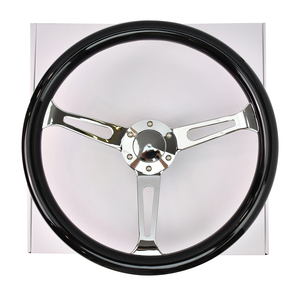 Volante Deportivo de Alta Calidad para Automóviles Clásicos, 380 mm, ABS, Negro, Estilo Vintage - Product Image 1