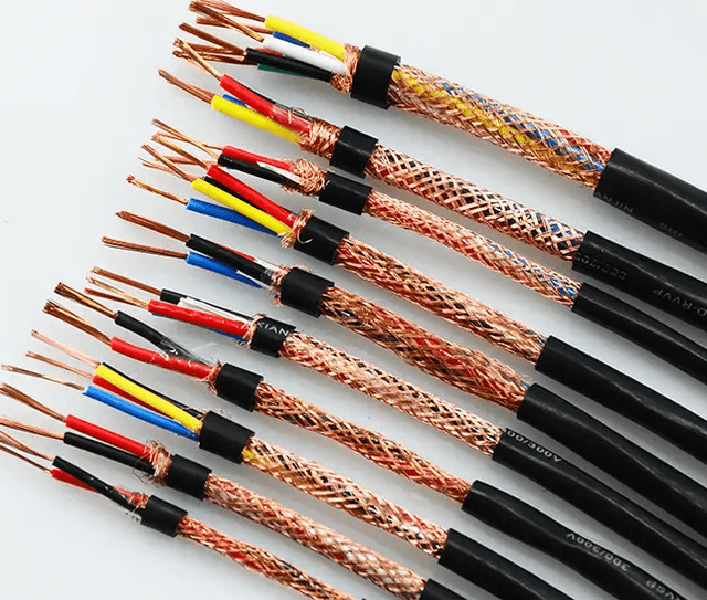 RVVP 2*4mm Fire-Resistant Building Cable 300V Stranded Conductor PVC Insulation Shielded Copper Shielding Layer Flame Retard